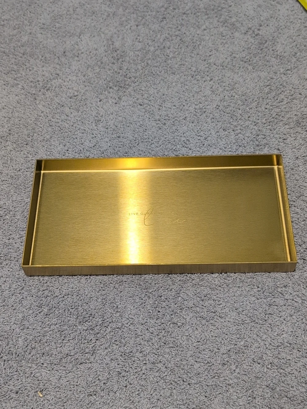 Gold Rectangular Decorative Tray 8